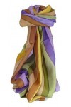 Pashmina & Silk Soie du Mûrier Foulard Ankola Palette de Rainbow Classic de