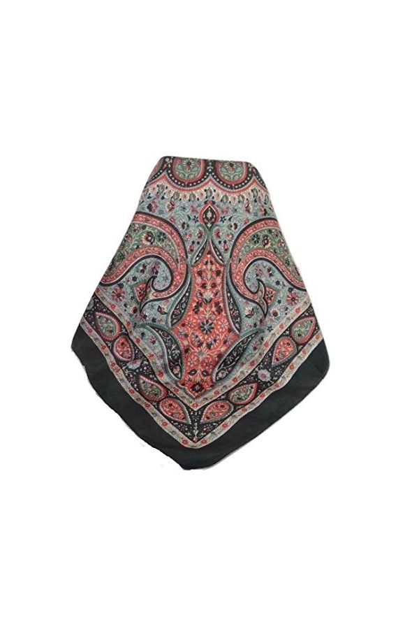 Pashmina & Silk Écharpe Classic Paisley Soie de Mûrier Balay Jet de