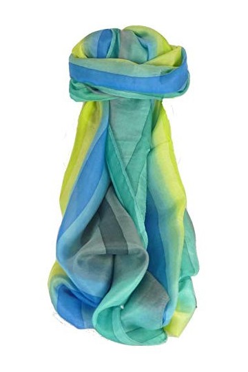 Pashmina & Silk Soie du Mûrier Foulard Kumar Palette de Rainbow Classic de