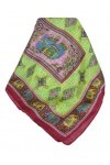 Pashmina & Silk Foulard Classic Paisley Soie de Mûrier Golla Hibiscus de