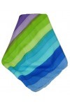 Pashmina & Silk Soie du Mûrier Foulard Kalita Palette de Rainbow Classic de