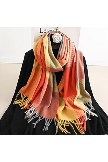 XKUN Foulard dhiver chaud en cachemire pour femme - Longue écharpe pashmina Foulard - Wt11-4