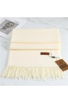 LvSenLin 32 Couleur Solide Épais Cachemire Echarpe pour Femmes Grand 190 * 68cm Pashmina Winter Warm Shawl Wraps Bufanda Feme