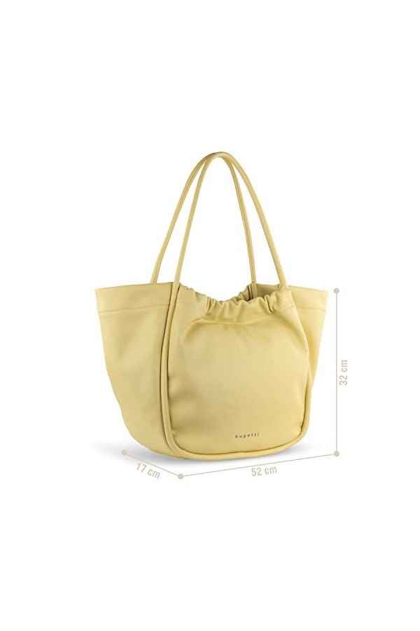 bugatti Daria Cabas Femme, Sac Fourre Tout, Tote Bag - Jaune