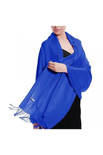 Accessoire Top Tendance Écharpe Cachemire Étole Pashmina Foulard Châle Touché Soyeux Couleur Unie + 30 Couleurs Lilas 