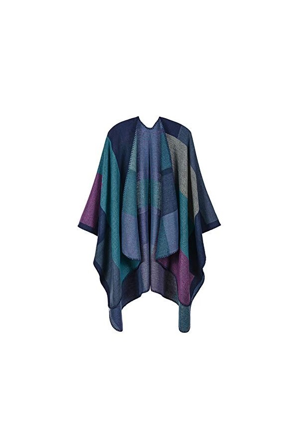 Écharpe chaude dhiver en laine Pashmina pour femme, grande étole légère signée, grande écharpe noire douce et élégante, châl