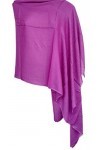 Rastogi handicrafts Wraps Châle long uni en viscose pour femme Taille standard - Violet - défaut
