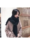 Bysonglezai Foulard Femme Echarpe Homme Châle Nouveau Imitation Cachemire Femmes Écharpe Hiver Solide Écharpe Wrap Châle Pash