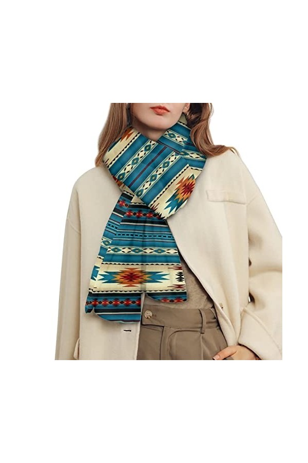 HELLHERO Écharpe dhiver chaude pour homme et femme, imprimé léopard, XL