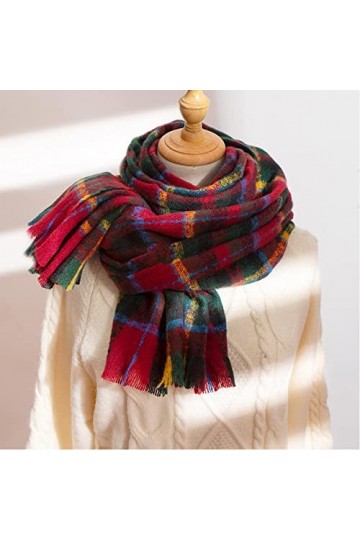 Bysonglezai Foulard Femme Cheveux pour De Hiver en Echarpe Scarf Cachemire Femmes Écharpe Hiver Écharpe Wrap Châles Unisexe H