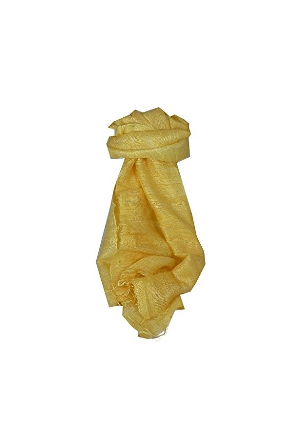 Pashmina & Silk Foulard 100% Soie Brut Prime Modèle Hanoi Cream