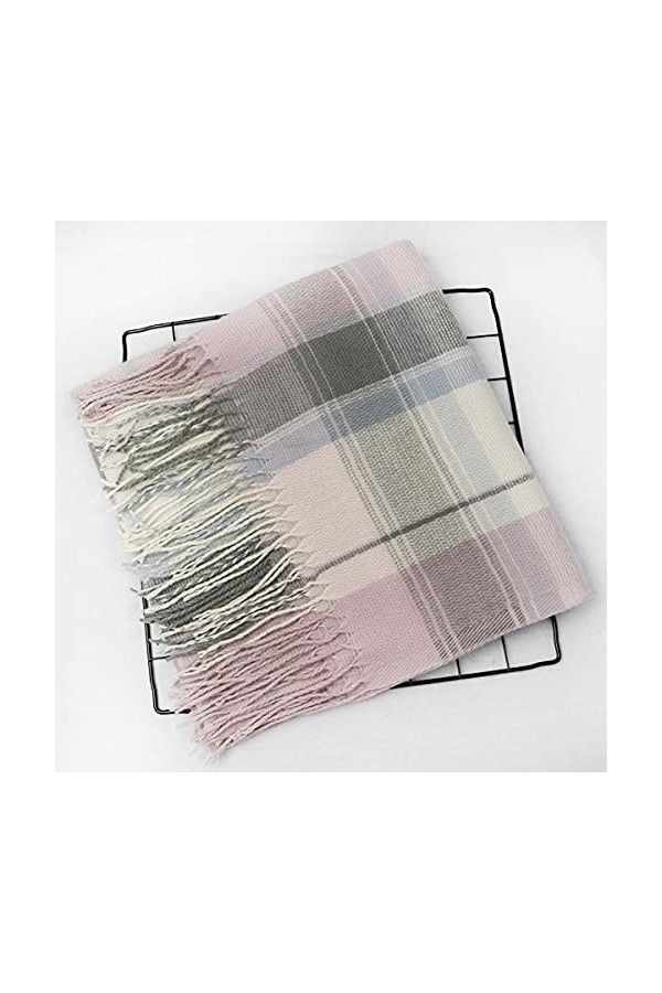 Châles, écharpes, écharpe Femmes Hiver Automne Chaud Doux Dame Long châle Pashmina épais Tartan Plaid Cachemire écharpe avec 