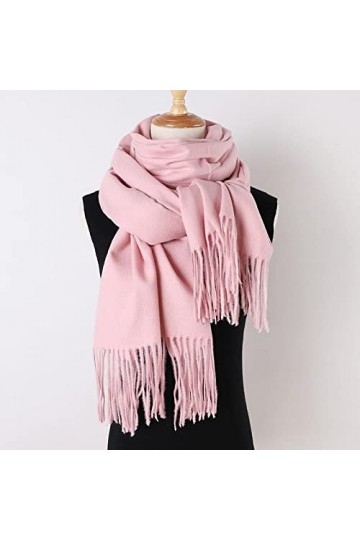 Secuos Nouveau Écharpe dhiver pour Les Femmes Châles Wrap Mode À Carreaux Chaud Épais Écharpes en Cachemire Dame Pashmina Fe