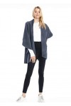 Look By M Basic Châle pour femme, gris