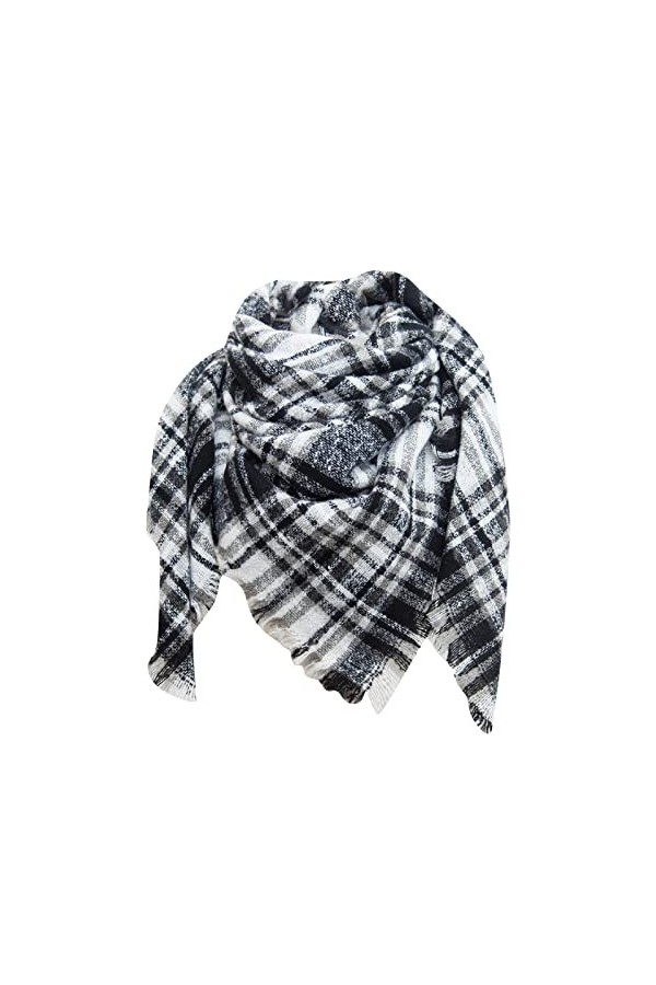 Grande écharpe dhiver pour femme, chaude et élégante, Pashmina en laine douce, signée, châle léger, Foulard en cachemire, ét