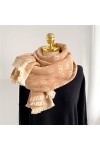 Bywenzai Foulard Écharpe dhiver Chaude Femmes Châle Wrap Mode Impression Double Face Cachemire Pashmina Femme Couverture Épa