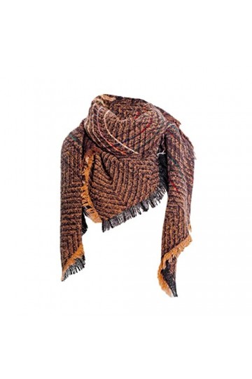 Écharpe de créateur pour femme en cachemire dhiver, grand Foulard à carreaux, chaud, Pashmina, laine douce, grande étole, ch