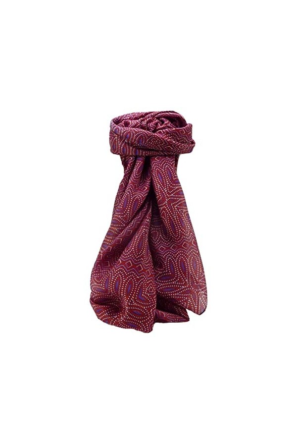 Pashmina & Silk Echarpe Soie de Mûrier Contemporary Geometric G109 de