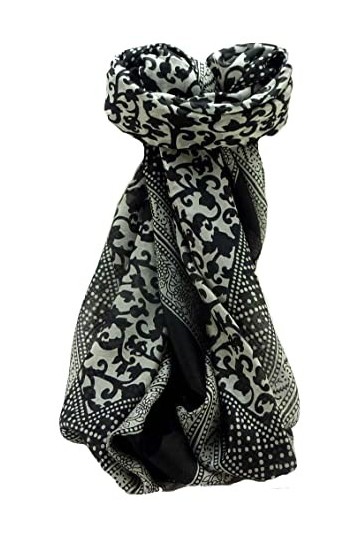 Pashmina & Silk Echarpe Soie de Mûrier Contemporary Geometric G131 de