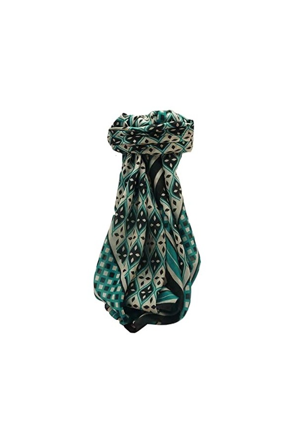 Pashmina & Silk Echarpe Soie de Mûrier Contemporary Geometric G132 de
