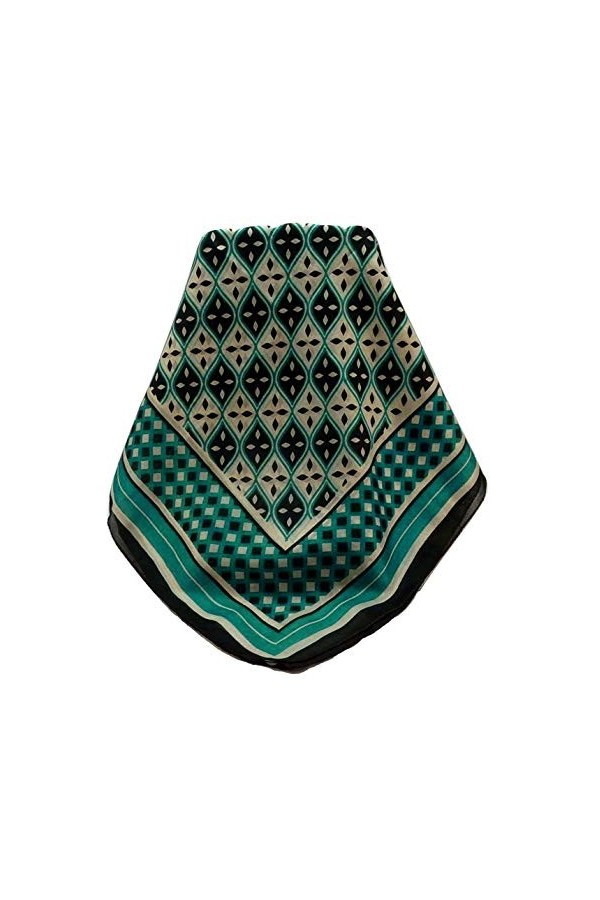 Pashmina & Silk Echarpe Soie de Mûrier Contemporary Geometric G132 de