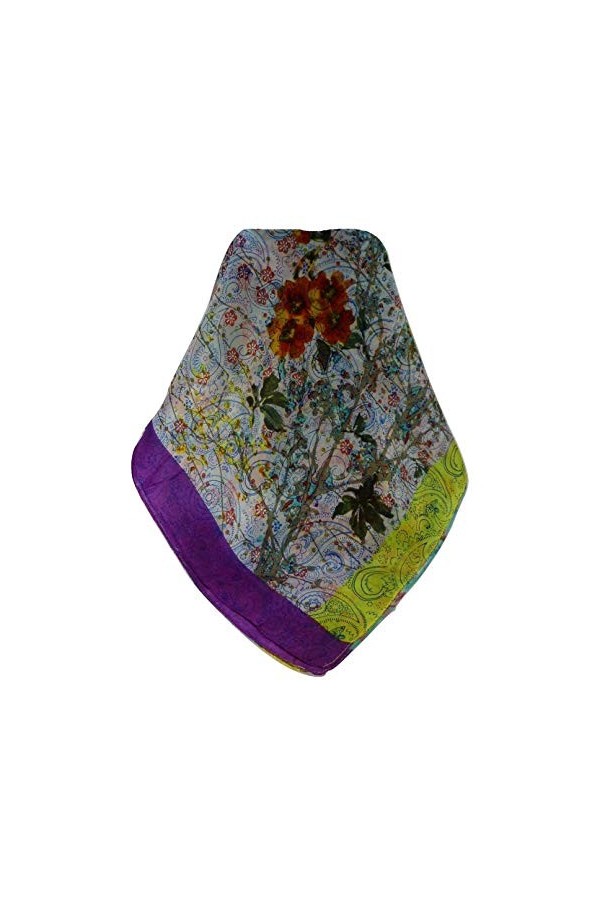 Pashmina & Silk Echarpe Soie de Mûrier Contemporary Geometric G101 de