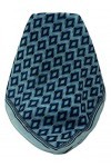 Pashmina & Silk Echarpe Soie de Mûrier Contemporary Mahi Blue de
