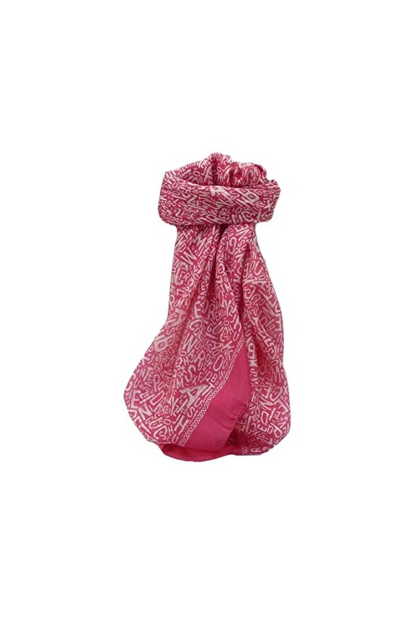 Pashmina & Silk Echarpe Soie de Mûrier Contemporary Mila Pink de