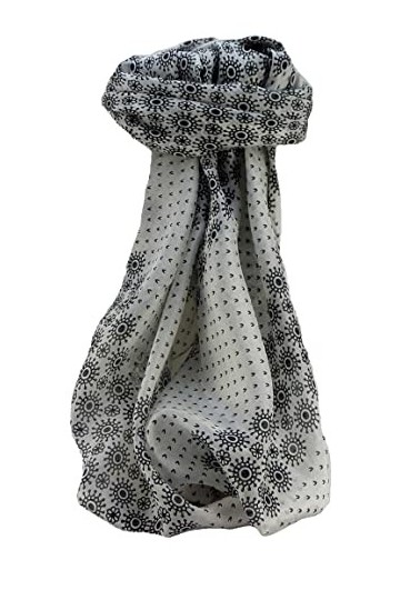 Pashmina & Silk Echarpe Soie de Mûrier Contemporary Geometric G126 de