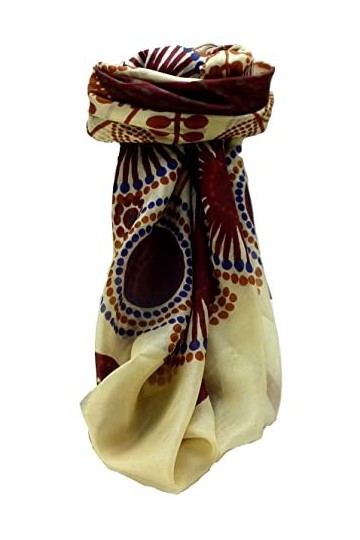 Pashmina & Silk Echarpe Soie de Mûrier Contemporary Geometric G125 de