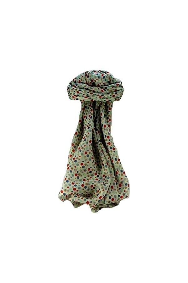 Pashmina & Silk Echarpe Soie de Mûrier Contemporary Geometric G100 de