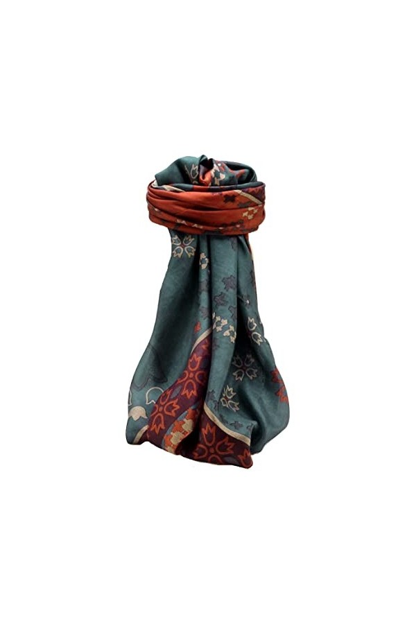 Pashmina & Silk Echarpe Soie de Mûrier Contemporary Geometric G133 de