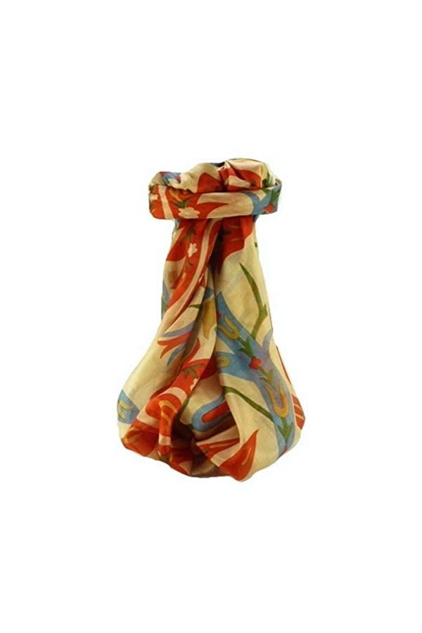 Pashmina & Silk Echarpe Soie de Mûrier Contemporary Abstract A321 de