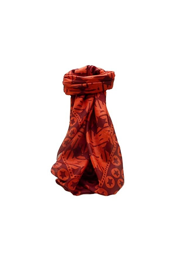 Pashmina & Silk Echarpe Soie de Mûrier Contemporary Geometric G111 de