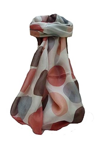 Pashmina & Silk Echarpe Contemporary Soie de Mûrier Varun Brown