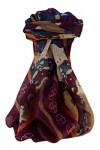 Pashmina & Silk P&S Foulard Soie de Mûrier Contemporary Mitali Wine