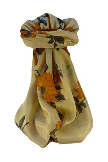 Pashmina & Silk P&S Foulard Soie de Mûrier Contemporary Javinder Tangerine