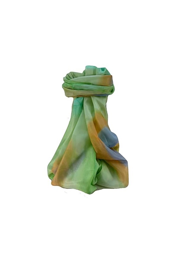 Pashmina & Silk P&S Foulard Soie de Mûrier Contemporary Addi Green