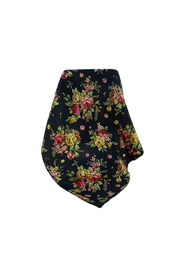 Pashmina & Silk P&S Foulard Soie de Mûrier Contemporary Desiraju Black