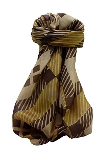 Pashmina & Silk P&S Echarpe Contemporary Soie de Mûrier Geometric G141