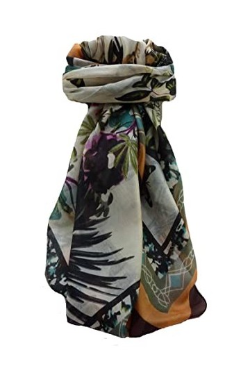 Pashmina & Silk P&S Echarpe Contemporary Soie de Mûrier Floral F241