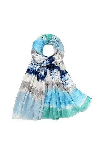 RILOOP Châle en Viscose à franges florales pour femme, écharpe Pashmina, étole, Hijab musulman, mode automne