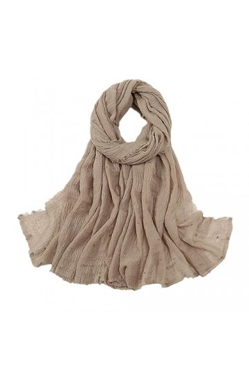 RILOOP Bubble Franges Viscose Hijab Châle Wrap Bandeau Pashmina Foulards Maxi Turban