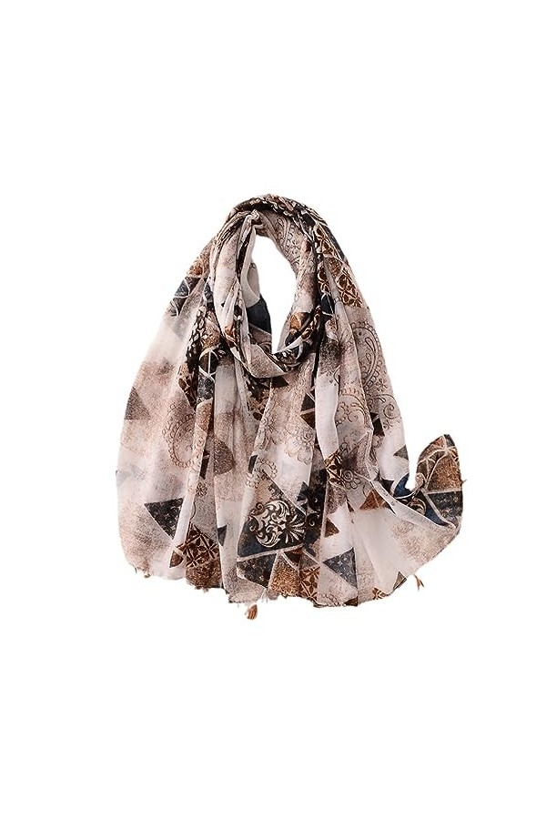 RILOOP Mode Floral Gland Viscose Châle Écharpe Wrap Pashmina Étole Musulman Hijab