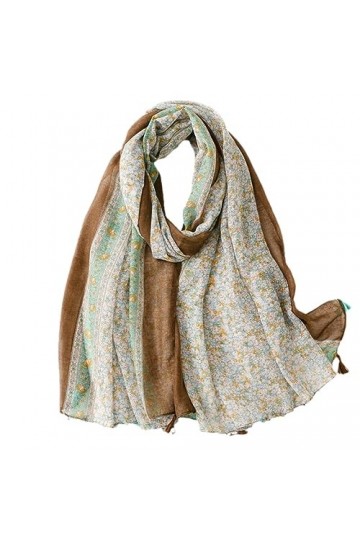 RILOOP Belle ligne florale à pois gland Viscose châle écharpe dame enveloppement mince Pashmina étole Hijab musulman