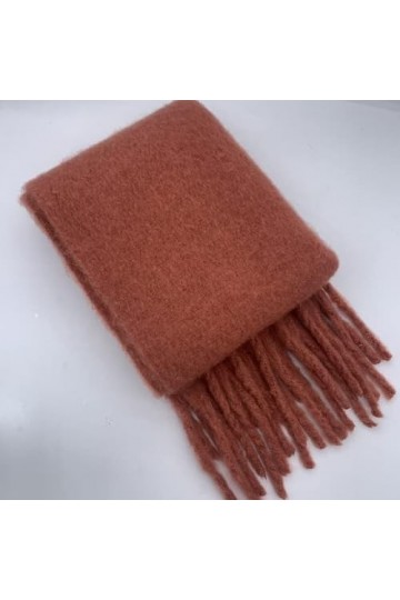 LvSenLin Femmes Echarpe d’Hiver Dames Couleur souillée Cachemire Châles Chauds et enveloppes Longs Glands Pashmina Couverture