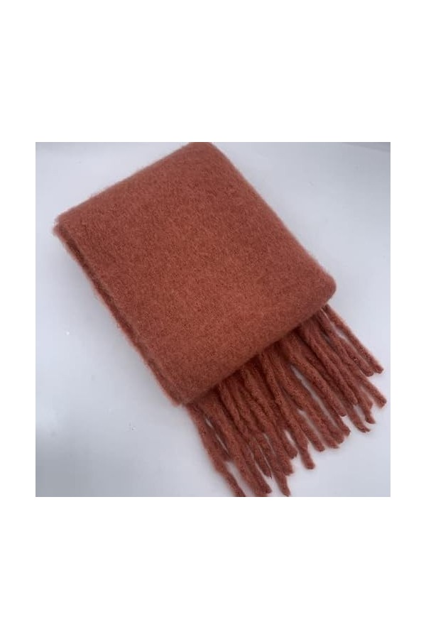 LvSenLin Femmes Echarpe d’Hiver Dames Couleur souillée Cachemire Châles Chauds et enveloppes Longs Glands Pashmina Couverture