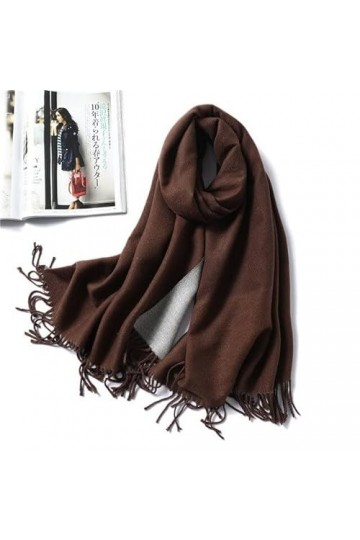 LvSenLin Hiver Cachemire Echarpe Femmes Épais Châles Chauds Wraps Dame Foulards Solides Mode Tassels Pashmina Couverture Qual