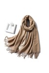 LvSenLin Hiver Cachemire Echarpe Femmes Épais Châles Chauds Wraps Dame Foulards Solides Mode Tassels Pashmina Couverture Qual