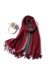 LvSenLin Hiver Cachemire Echarpe Femmes Épais Châles Chauds Wraps Dame Foulards Solides Mode Tassels Pashmina Couverture Qual